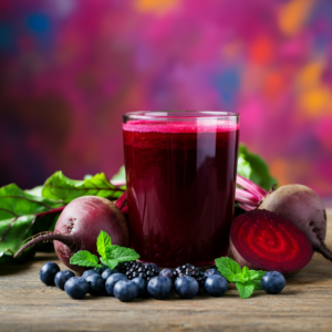 beet and berry juice