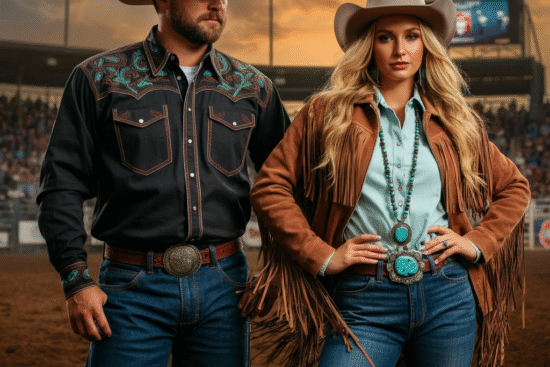 NFR fashion, NFR fashion feature, Cowgirl accessories, Cowboy style, Rodeo attendees, Cowgirl with lasso, Cowboy boots close-up, Modern NFR fashion
