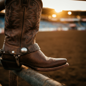 NFR fashion, NFR fashion feature, Cowgirl accessories, Cowboy style, Rodeo attendees, Cowgirl with lasso, Cowboy boots close-up, Modern NFR fashion

