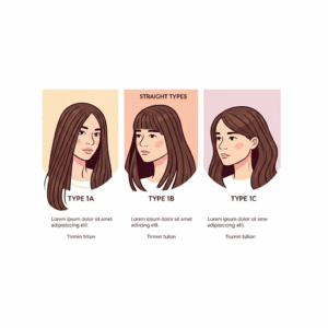 Straight hair care routine