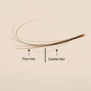 Thread test for hair