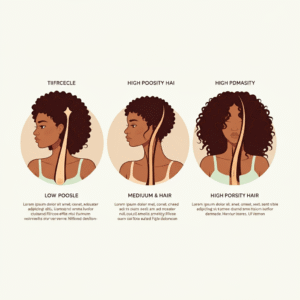 Low porosity, high porosity hair