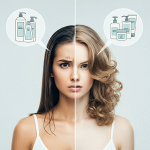 Overusing Hair Products