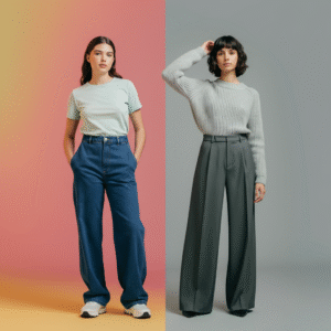 Wide-leg Trousers Duality