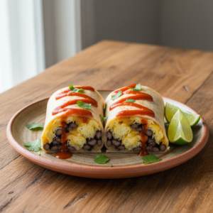 Breakfast Burrito with Cholula