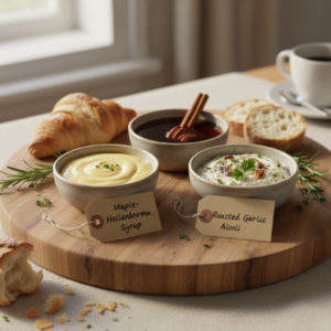 DIY Breakfast Sauces Display