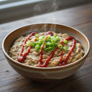 Savory Oatmeal with Sriracha 