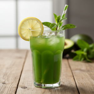 Green Juice Glass