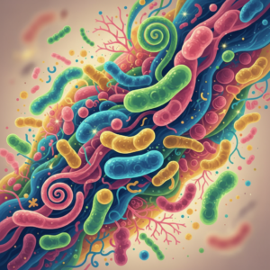 Gut Bacteria Illustration