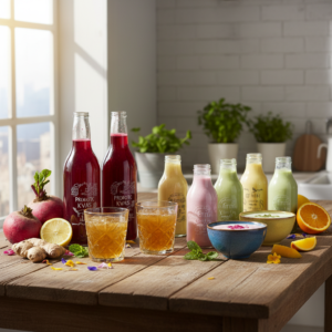 Probiotic Drinks Display