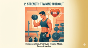 Strength training exercise routine for cholesterol management