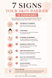 Infographic: 7 signs of a damaged skin barrier