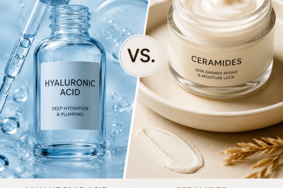 hyaluronic acid vs ceramides skincare comparison