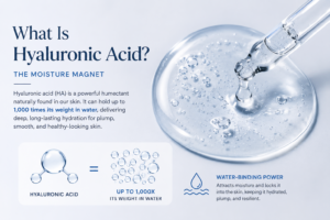 hyaluronic acid serum texture and water-binding effect