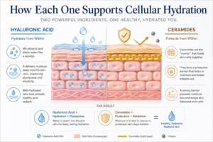 cellular hydration diagram hyaluronic acid ceramides